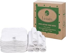 Lorandos Lot de 25 lingettes réutilisables