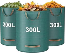 Lot de 3 sacs de jardin 300 L Mokani