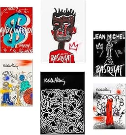 Nacnic Lot de 6 Graffiti Pop Basquiat Warhol Affiches
