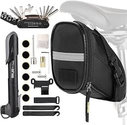 Linlook - Kit de Réparation de Sacoche de Vélo et Outils Multifonctions 16 en 1