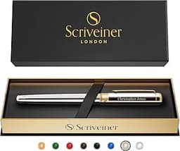 Scriveiner Stylo Roller chrome argenté