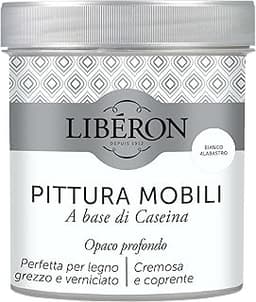 Libéron Peinture Meubles à base de Caséine Blanc Albâtre 0.5 L
