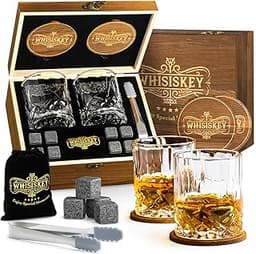 WHISISKEY Set de Verre a Whisky - Coffret Whisky Cadeau Homme