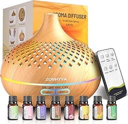ZOVHYYA Diffuseur Huiles Essentielles 500ML