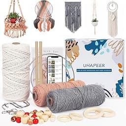 UHAPEER Kit de macramé à faire soi-même