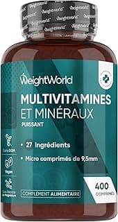 Multivitamines et Minéraux, 400 Microcomprimés Vegan