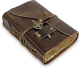 Journal En Cuir Vintage 15×23 cm