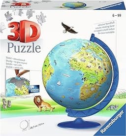 Ravensburger - Puzzle 3D Ball éducatif - Globe terrestre