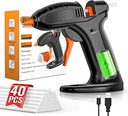 BURNNOVE Pistolet à colle sans fil