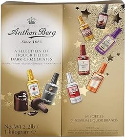 Anthon Berg Assortiment de chocolats noirs remplis de boissons alcoolisées