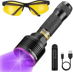 Alonefire SV41 10W Lampe Torche UV LED 395nm Rechargeable