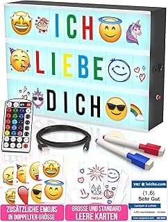 Boite Lumineuse Message avec 254 Lettres et Emojis