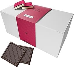 Coffret de Chocolats - Boîte de 70 Carrés de Chocolat Noir 70% au Sel de Guérande