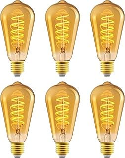 Ampoules LED vintage ST64 (lot de 6)