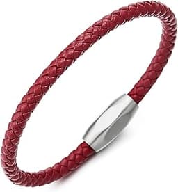 Bracelet cuir tressé minimaliste COOLSTEELANDBEYOND