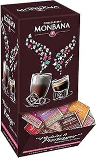 Monbana Coffret 800 gr Assortiment de 200 carrés de chocolat