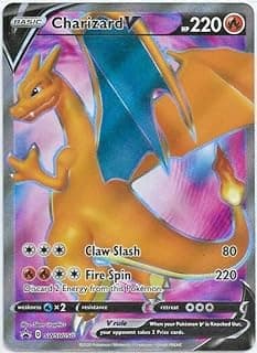 Pokemon - Dracaufeu V – SWSH050 – Full Art – Black Star Promo – Carte holographique