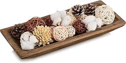 Hanobe Decoration Bol Bois Plateau