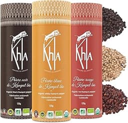Khla - Coffret 3 Poivres de Kampot Bio