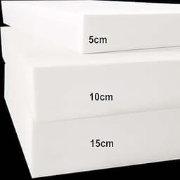 Mousse à mémoire de forme de rechange 5/10/15 cm, haute densité 45D