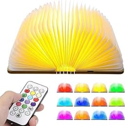 Neoglint Lampe de Livre Pliante en Bois