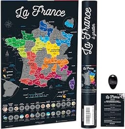 Carte de France à Gratter