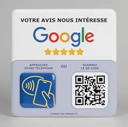 Plaque NFC et QR Code