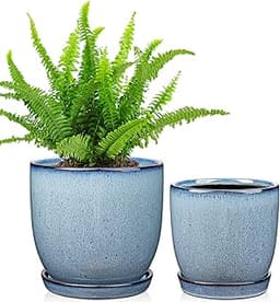 Oairse – 2 pots céramique avec soucoupes