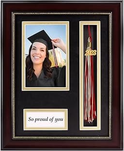 GraduatePro Cadre diplôme avec pompon et photo