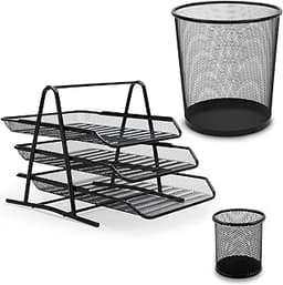 Waytex Set bureau mesh 3 pièces