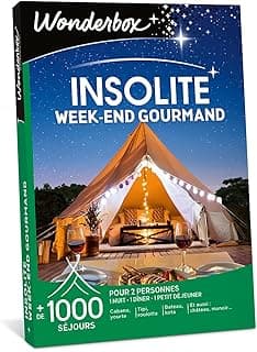 Wonderbox – Coffret Cadeau - WEEK END INSOLITE ET GOURMAND