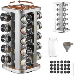 Porte-épices rotatif 20 pots