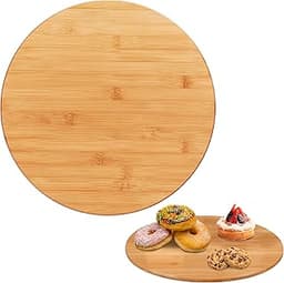 Relaxdays Plateau tournant en Bambou