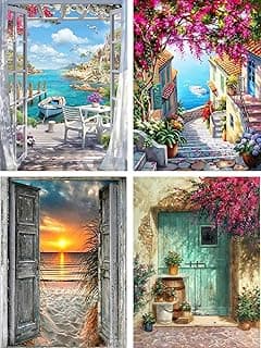 Jomzuci 4 Pièces Peinture par Numero Adulte