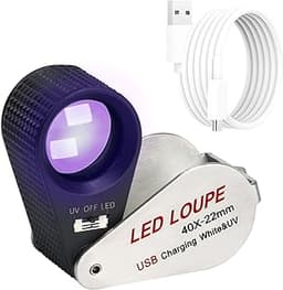 Loupe 40x rechargeable