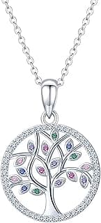 Fengguock Collier Arbre de Vie en Argent Sterling 925