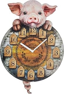 Nemesis Now Piggin' Tickin' Clock 32 cm en polyrésine