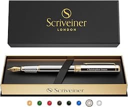 Stylo Scriveiner chrome argent