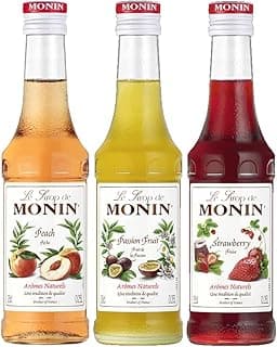 MONIN Assortiment Pêche, Passion et Fraise 3 x 25 cl