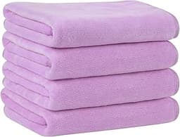 KinHwa Set de 4 Microfibre Serviettes de Toilette
