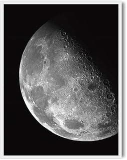 Poster Lune noir et blanc MILUKA