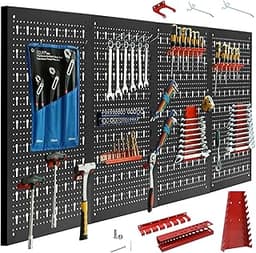 Pegboard métal CCLIFE (4 panneaux)