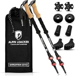 ALPIN LOACKER Bâton de Marche Télescopique