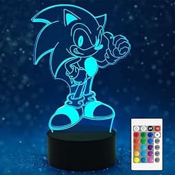 AIRUEEK – Lampe 3D Sonic, 16 couleurs