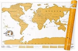 Carte du Monde à Gratter