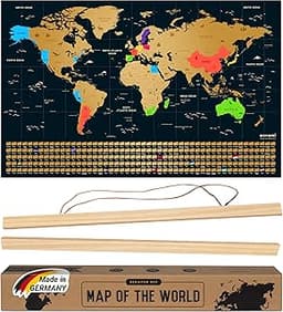 Carte du Monde à Gratter Envami