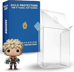 Fanatiko Lot de 20 Protecteurs GOLD pour Funko Pop 4"