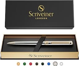 Scriveiner Stylo Bille Coffret Stylo à Bille Argent