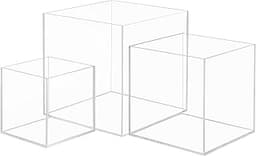 Cube Plexi Transparent (Lot de 3)