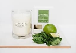 Bougie artisanale agrumes & basilic